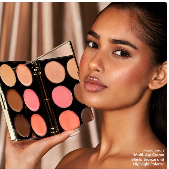 NEW Iconic London Multi Use Cream Blush Bronze & Highlight Palette - Picture 7 of 7
